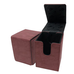 Ultra Pro - Alcove Flip Box - Suede Collection: Ruby