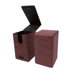 Ultra Pro - Alcove Tower Flip Box - Suede Collection: Ruby