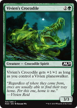 Viviens Crocodile - Planeswalker Deck Exclusive