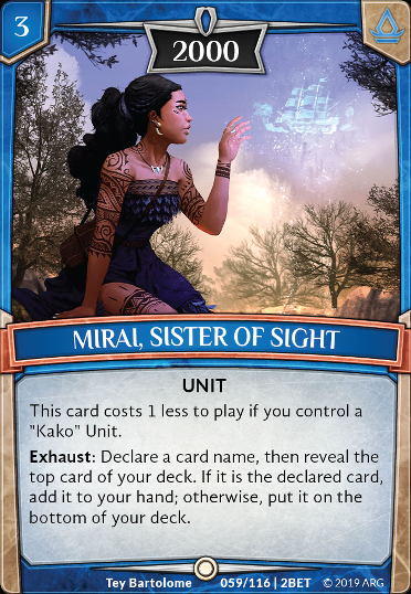 Mirai, Sister of Sight - Foil