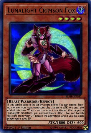 Lunalight Crimson Fox - BLHR-EN067 - Ultra Rare - 1ere edition // Battles of Legend: Heros Revenge