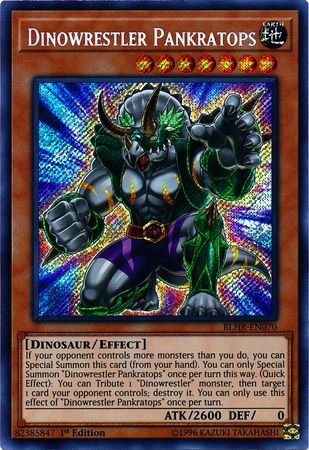 Dinowrestler Pankratops - BLHR-EN070 - Secret Rare - 1st Edition