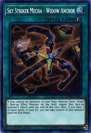 Sky Striker Mecha - Widow Anchor - BLHR-EN092 - Secret Rare - 1st Edition