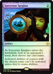 Sorcerous Spyglass - Foil - Promo Pack (Ixalan Art)