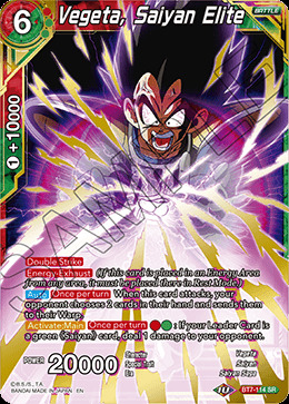 Vegeta, Saiyan Elite - BT7-114 - SR