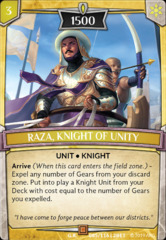 Raza, Knight of Unity