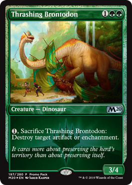 Thrashing Brontodon - Dark Frame Promo