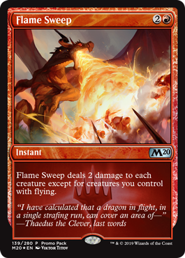 Flame Sweep - Foil Dark Frame Promo