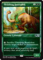 Thrashing Brontodon - Foil Dark Frame Promo