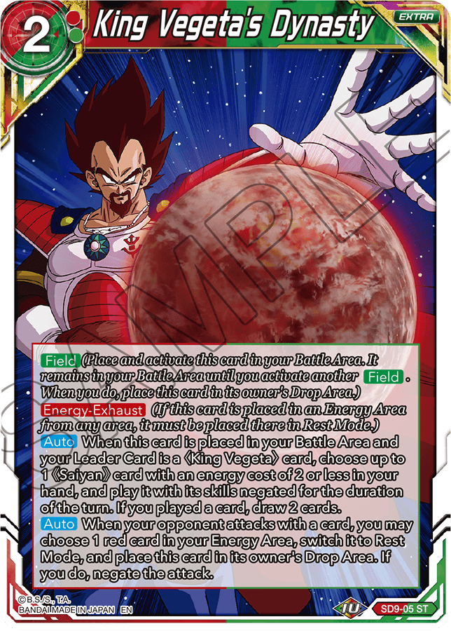 King Vegetas Dynasty - SD9-05 - ST