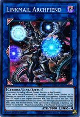 Linkmail Archfiend - RIRA-EN047 - Super Rare - 1st Edition