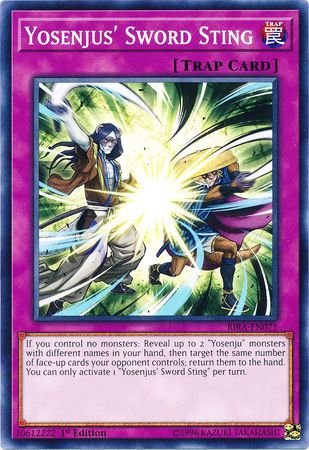 Yosenjus Sword Sting - RIRA-EN071 - Common - 1st Edition Yosenjus Sword Sting - RIRA-EN071 - Common - 1st Edition