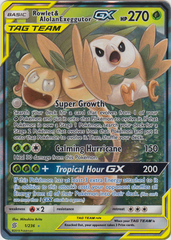 Rowlet & Alolan Exeggutor Tag Team GX - 1/236 - Ultra Rare