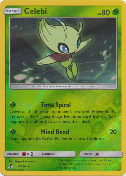 Celebi - 4/236 - Reverse Holo Rare