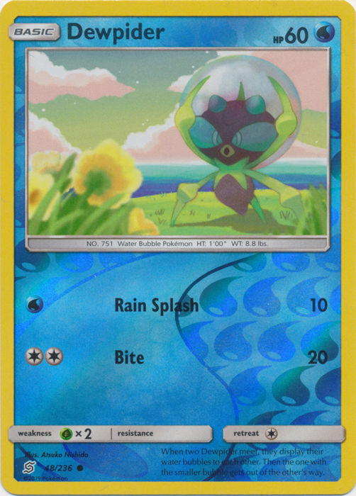 Dewpider - 48/236 - Common - Reverse Holo