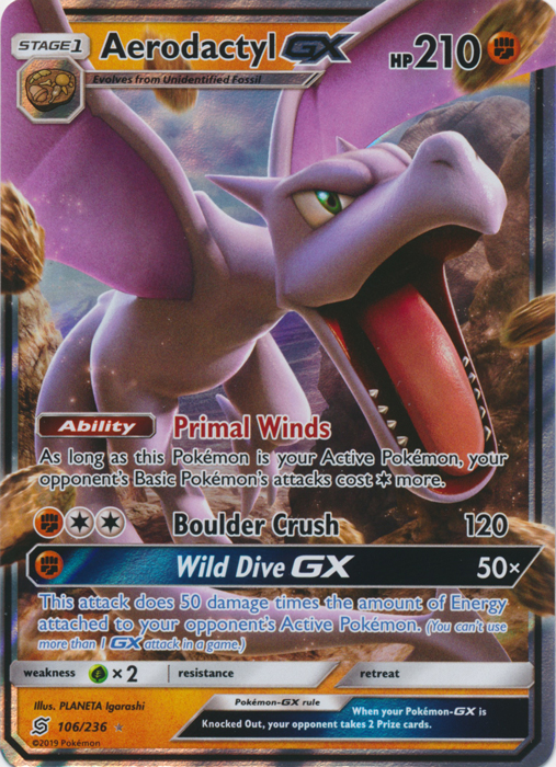 Aerodactyl GX - 106/236 - Ultra Rare