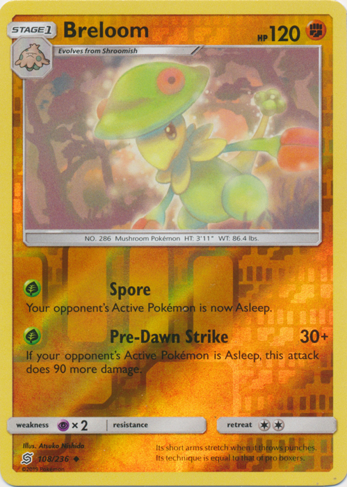 Breloom - 108/236 - Uncommon - Reverse Holo