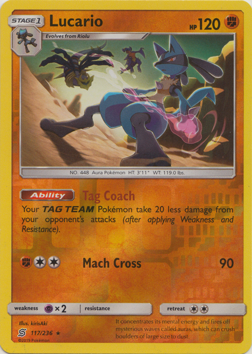 Lucario - 117/236 - Rare - Reverse Holo