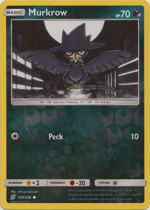 Murkrow - 129/236 - Common - Reverse Holo