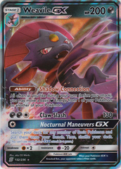 Weavile GX - 132/236 - Ultra Rare