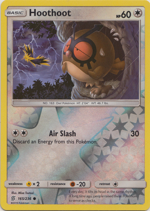 Hoothoot - 165/236 - Common - Reverse Holo