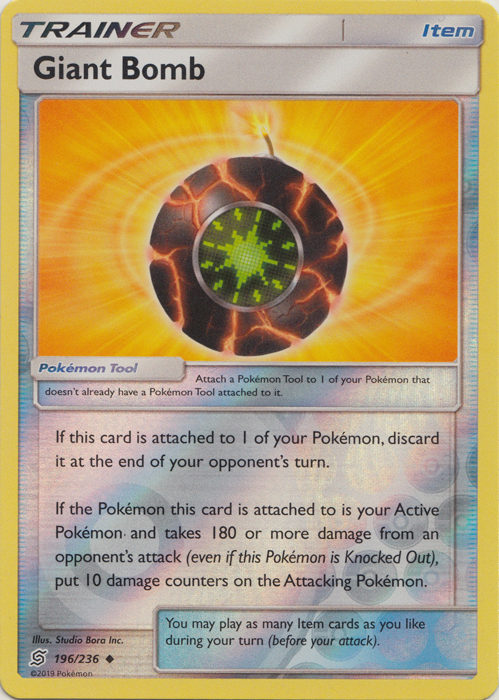 Giant Bomb - 196/236 - Uncommon - Reverse Holo