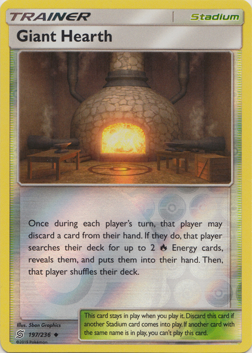 Giant Hearth - 197/236 - Uncommon - Reverse Holo