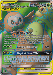 Rowlet & Alolan Exeggutor Tag Team GX - 214/236 - Full Art Ultra Rare