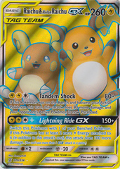 Raichu & Alolan Raichu Tag Team GX - 220/236 - Full Art Ultra Rare