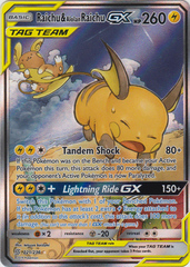 Raichu & Alolan Raichu Tag Team GX - 221/236 - Full Art Ultra Rare