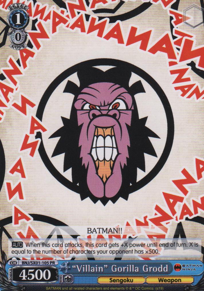 Villian Gorilla Grodd - BNJ/SX01-105 PR