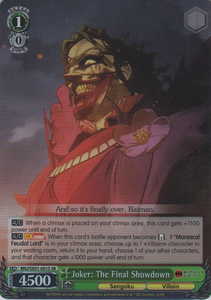 Joker: The Final Showdown - BNJ/SX01-001S SR