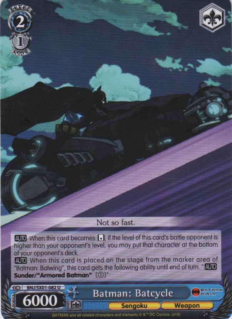 Batman: Batcycle - BNJ/SX01-082 U