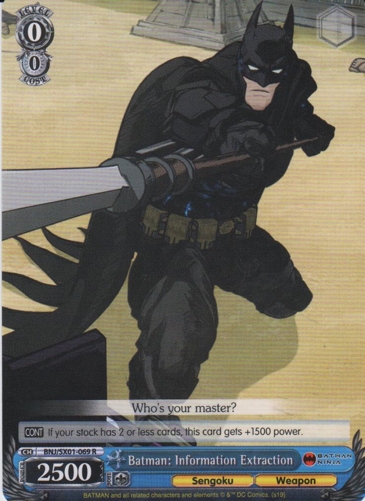 Batman: Information Extraction - BNJ/SX01-069 R