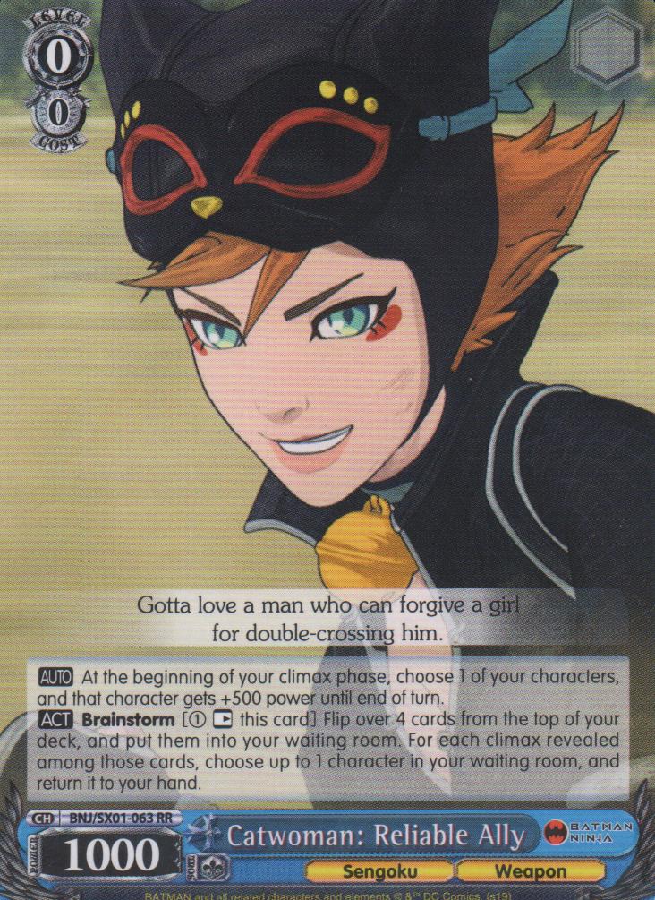 Catwoman: Reliable Ally - BNJ/SX01-063 RR