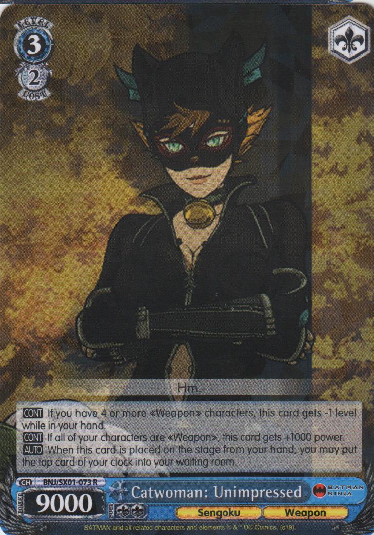 Catwoman: Unimpressed - BNJ/SX01-073 R Catwoman: Unimpressed - BNJ/SX01-073 R