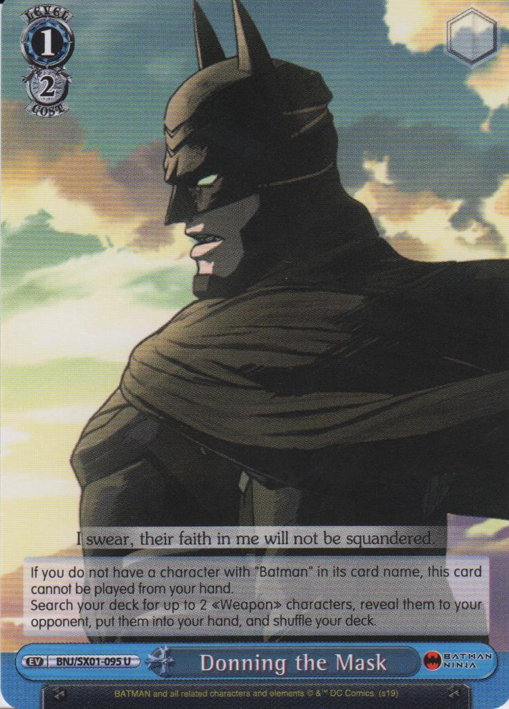 Donning the Mask - BNJ/SX01-095 U