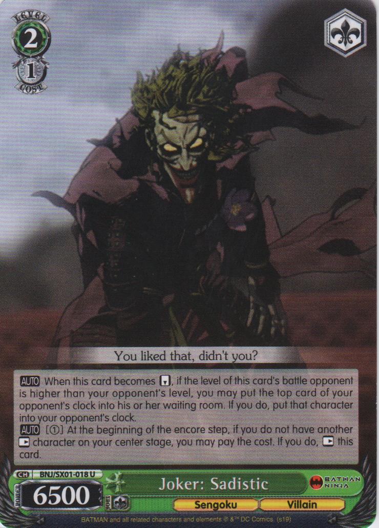 Joker: Sadistic - BNJ/SX01-018 U