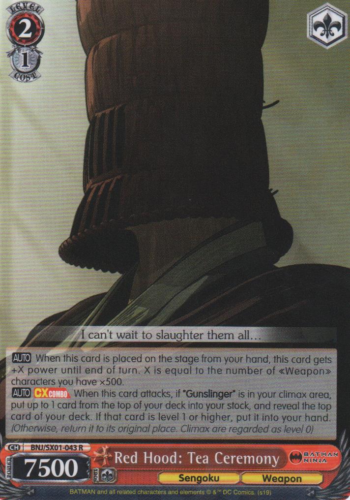 Red Hood: Tea Ceremony - BNJ/SX01-043 R