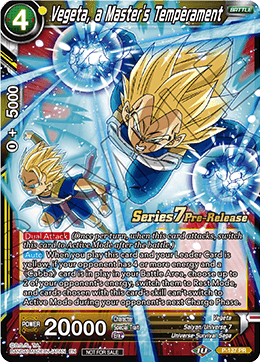 Vegeta, a Masters Temperament - P-137 - Pre-release (Assault of the Saiyans)