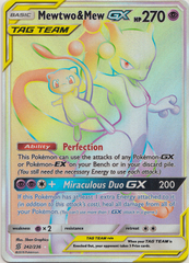 Mewtwo & Mew Tag Team GX - 242/236 - Secret Rare