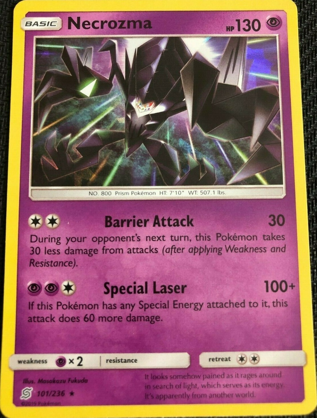 Necrozma - 101/236 - Cracked Ice Holo - Laser Focus Theme Deck Exclusive