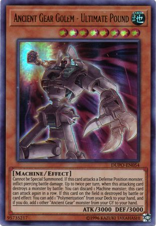 Ancient Gear Golem - Ultimate Pound - DUPO-EN054 - Ultra Rare - Unlimited Edition