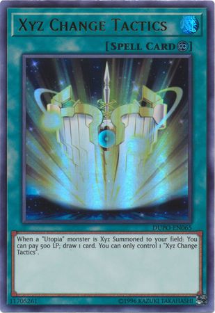 Xyz Change Tactics - DUPO-EN065 - Ultra Rare - Unlimited Edition