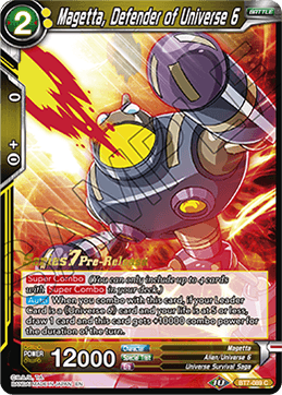Magetta, Defender of Universe 6 - BT7-089 - C - Pre-release (Assault of the Saiyans) Magetta, Defender of Universe 6 - BT7-089 - C - Pre-release (Assault of the Saiyans)