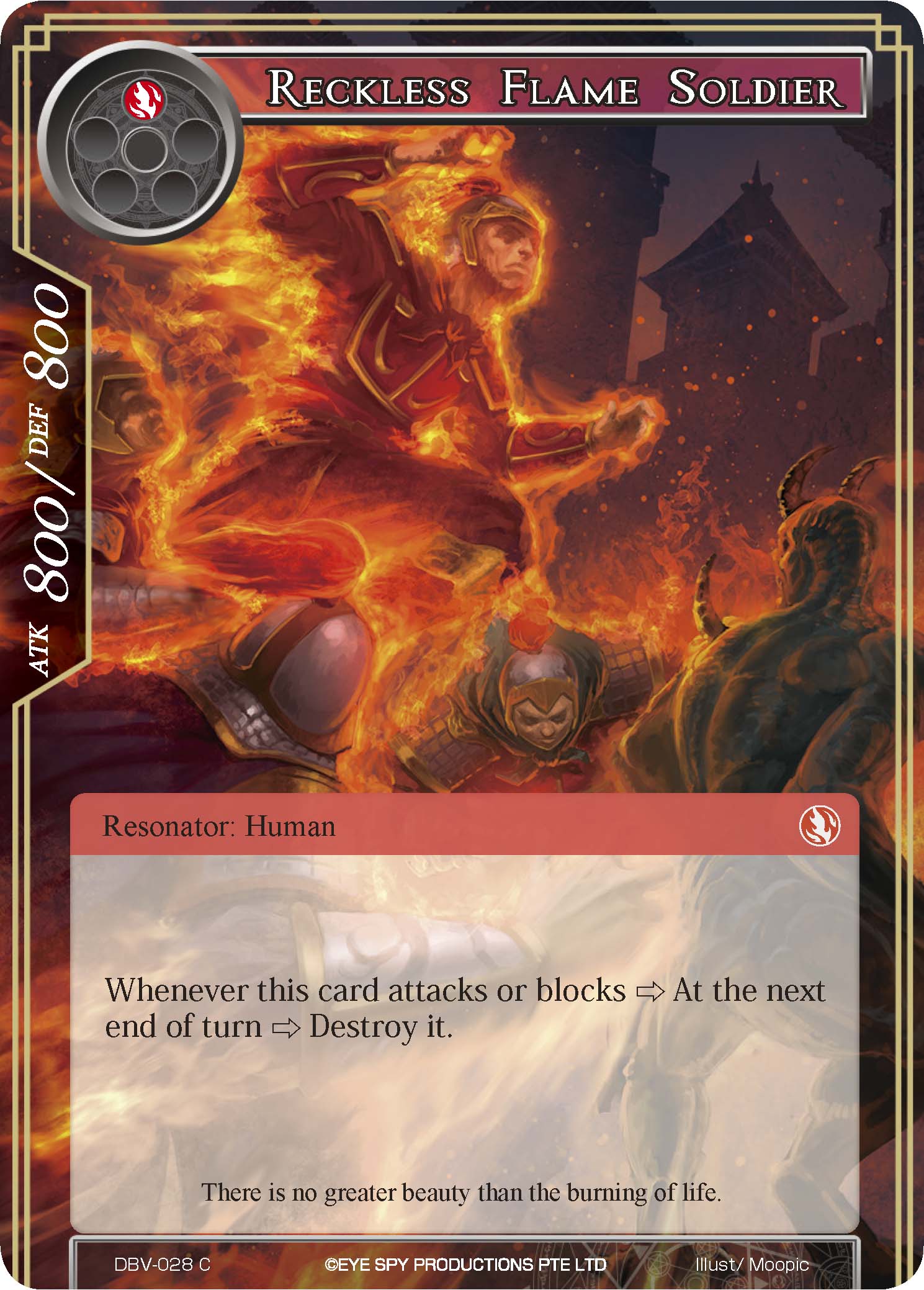Reckless Flame Soldier - DBV-028 - C