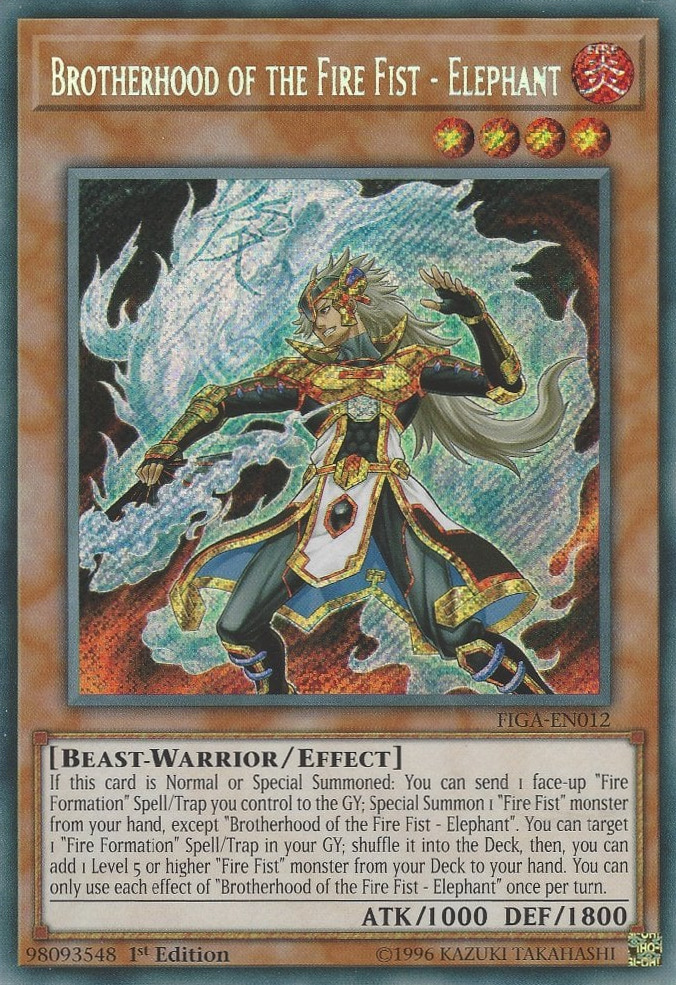Brotherhood of the Fire Fist - Elephant - FIGA-EN012 - Secret Rare - 1st Edition