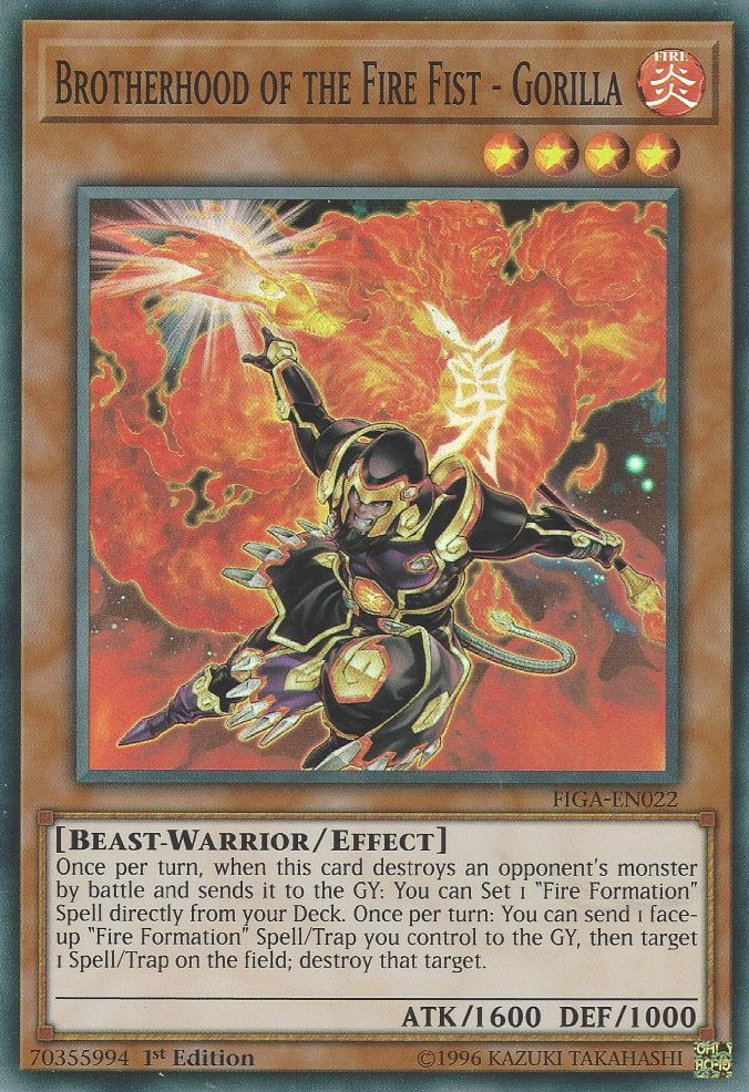 Confrerie du Poing de Feu - Gorille - FIGA-EN022 - Super Rare - 1ere edition // Fists of the Gadgets - FIGA
