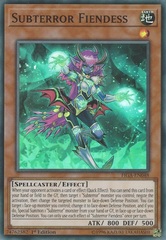 Subterror Fiendess - FIGA-EN048 - Super Rare - 1st Edition