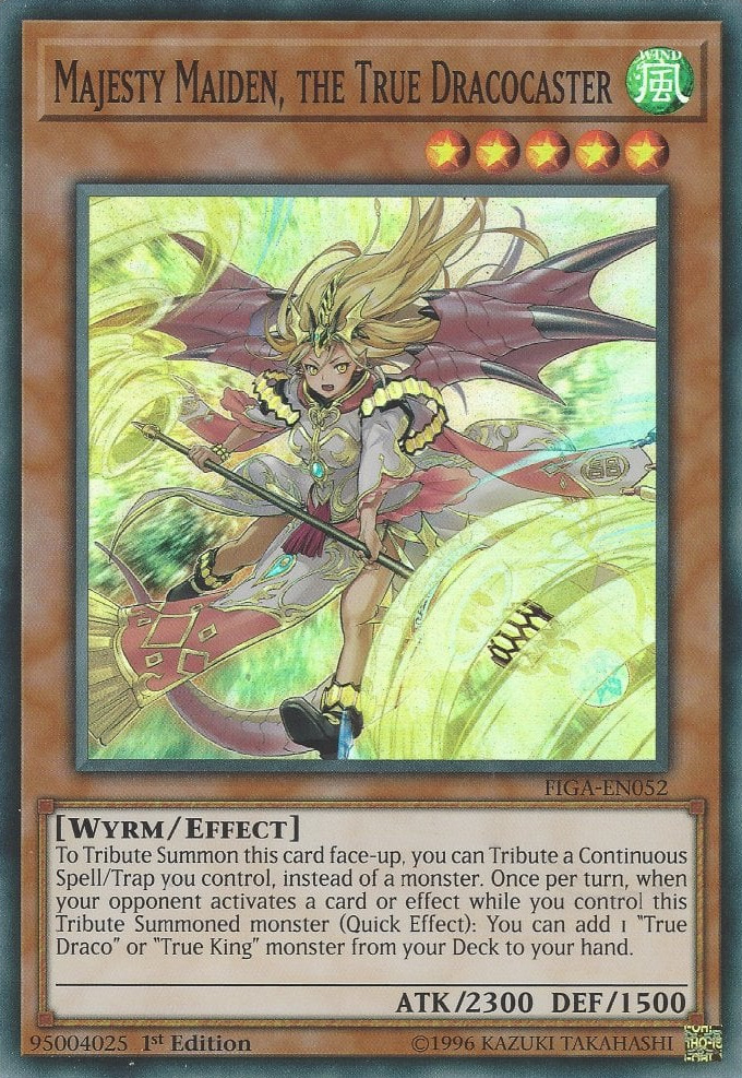 Majeste Maiden, le vrai Dracocaster - FIGA-EN052 - Super Rare - 1ere edition // Fists of the Gadgets - FIGA